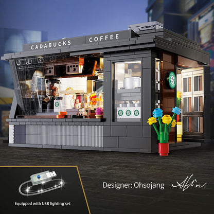 CADA C66005 Coffee Shop 768PCS Building Blocks Cafe DIY Bricks Toys USB Lights Included  from China Delivery.