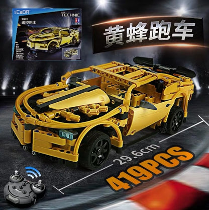 CADA C51008  419pcs DoubleE Electric Remote Control Building Block Car Series Super Car Racing Toy Gift From China