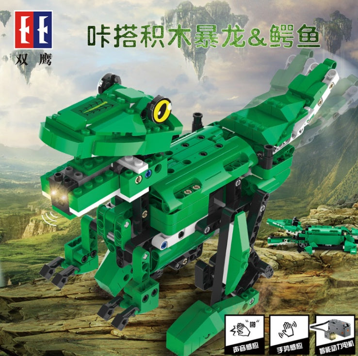CADA C51035 435PCS Technic Remote Control Blast Dragon & Crocodile Children's Building Block Toys From China