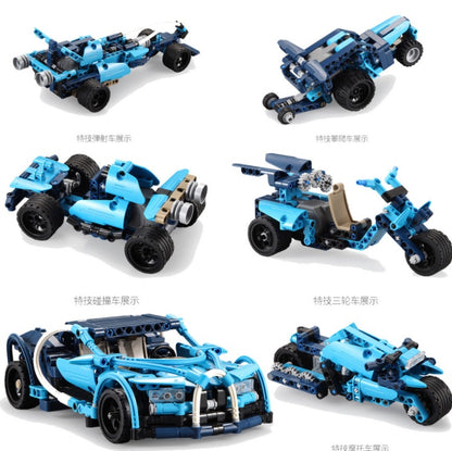 CADA C52015 6 in 1 Bugatti Model Racing Car Assembly Sports Car Building Blocks Boy Car Toy From China