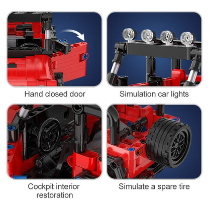CADA C52027 MOC Technical 1:18 Adventure Off-Roader model building blocks 317pcs without Motor toys ship from China.