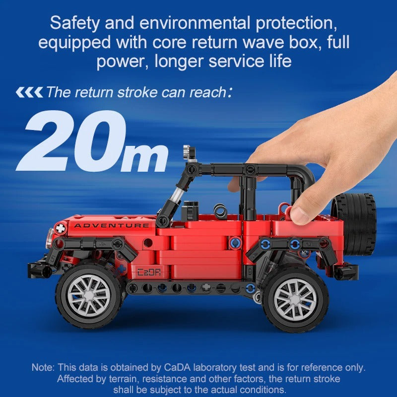 CADA C52027 MOC Technical 1:18 Adventure Off-Roader model building blocks 317pcs without Motor toys ship from China.