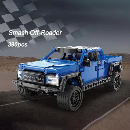CADA C52029 MOC Technical Car Model 1:18 Buiding Blocks 390pcs Smash Off-Roader without Motor toys ship from China.