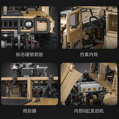 CADA C61036 High-Tech Series HUMVEE Building Blocks 3935pcs Bricks Toys Model With Motor Ship From Europe 3-7 Days Delivery