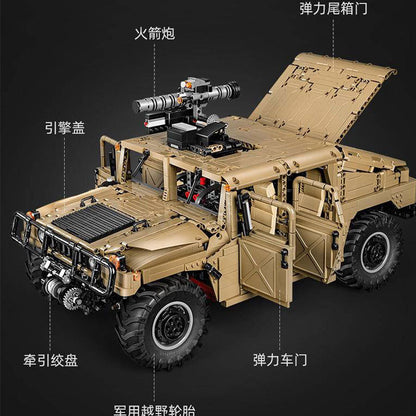CADA C61036 High-Tech Series HUMVEE Building Blocks 3935pcs Bricks Toys Model With Motor Ship From Europe 3-7 Days Delivery