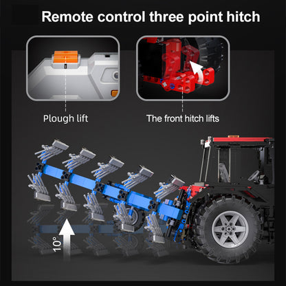 CADA C61052W Technical Farm Tractor 1:17 Remote Control Model Building Blocks 1675pcs From Europe 3-7 Days Delivery