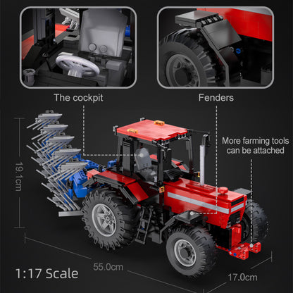 CADA C61052W Technical Farm Tractor 1:17 Remote Control Model Building Blocks 1675pcs From Europe 3-7 Days Delivery