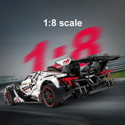 CADA C61053 Moc Technical 1:8 Gumpert Apollo IE Super Car Model Building Blocks With Motor 4449pcs bricks Ship From Europe 3-7 Days Delivery