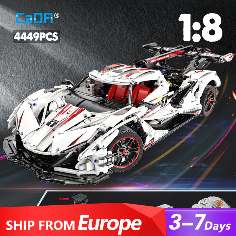 CADA C61053 Moc Technical 1:8 Gumpert Apollo IE Super Car Model Building Blocks With Motor 4449pcs bricks Ship From Europe 3-7 Days Delivery