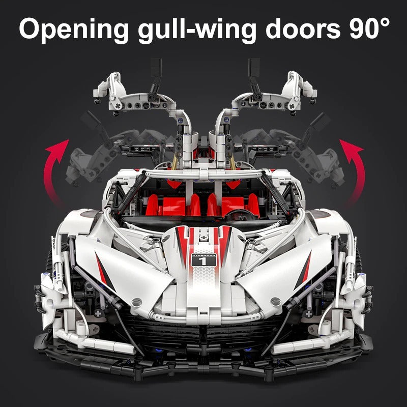CADA C61053 Moc Technical 1:8 Gumpert Apollo IE Super Car Model Building Blocks With Motor 4449pcs bricks Ship From Europe 3-7 Days Delivery