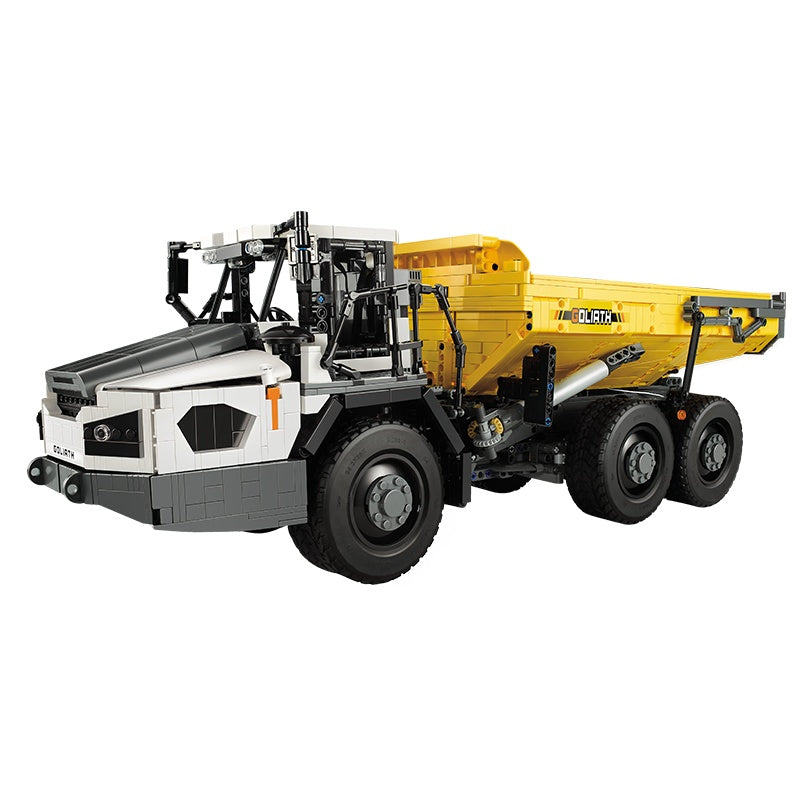 CADA C61054 Moc Technical 1:17 Articulated Dump Truck Car Model 3067pcs building blocks toys with Motor ship from China.