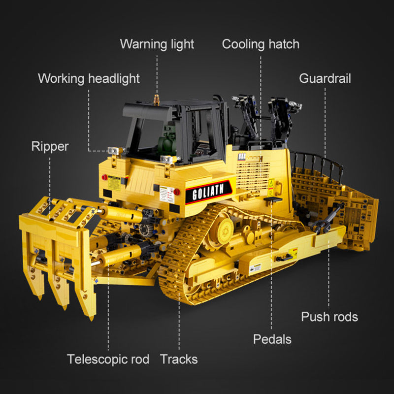 CADA C61056 MOC Technical Heavy Bulldozer Car Model 2826pcs Building Blocks Toys with Motor From Europe 3-7 Days Delivery