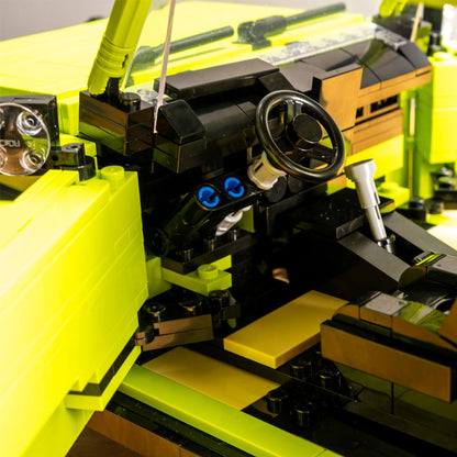 CADA C62001 Moc Technic Green "Suzuki" Jimmy Car Building Blocks with Motor 1803pcs 1:12 Bricks Toys Ship From China.