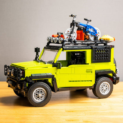 CADA C62001 Moc Technic Green "Suzuki" Jimmy Car Building Blocks with Motor 1803pcs 1:12 Bricks Toys Ship From China.