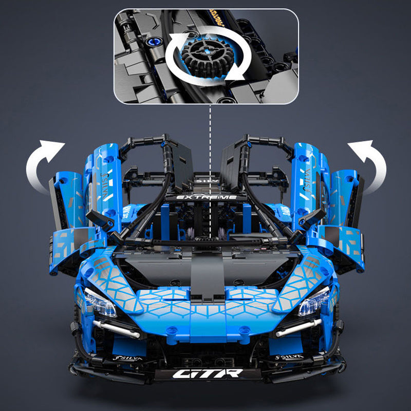 CADA C63003 Technic Remote Control Dark Knight GTR ( McLaren Senna ) 2088pcs Bricks From Europe 3-7 Days Delivery