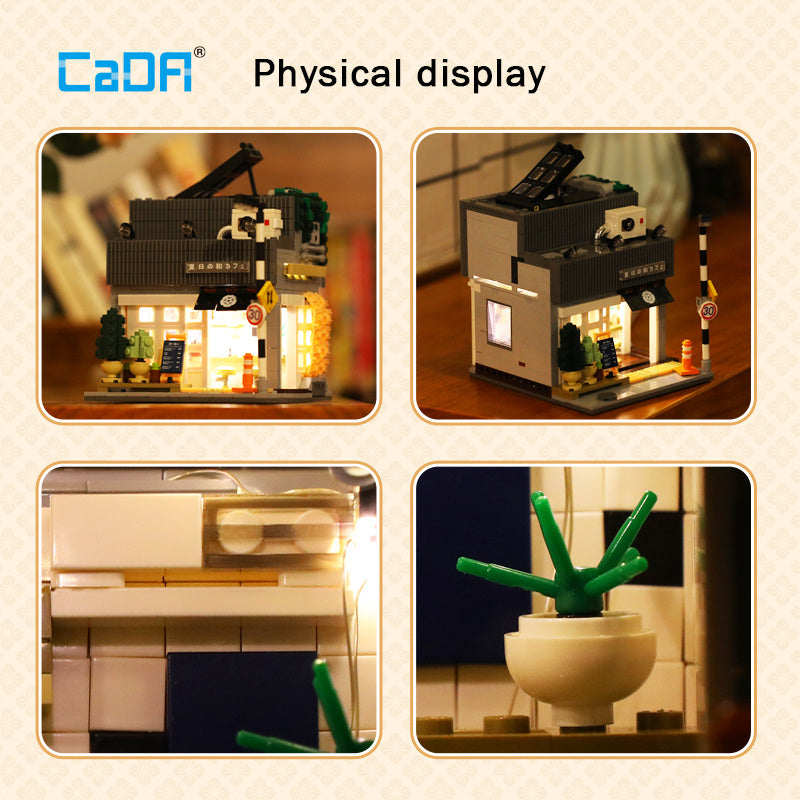 CADA C66007 Moc City House Summer Breeze Coffee Shop Building Blocks 1108pcs Bricks Toys Ship From China.