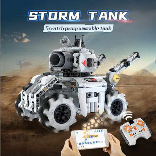 CADA C71012W Assembled Building Blocks Storm Tank Remote Control Car 501pcs Bricks Toy Gift Ship From China.