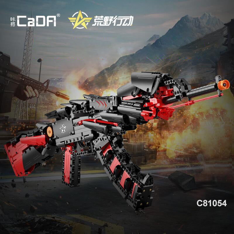 CADA C81054 Military GAME Knives Out GUN Building Blocks with 1048pcs Bricks Toys From China.