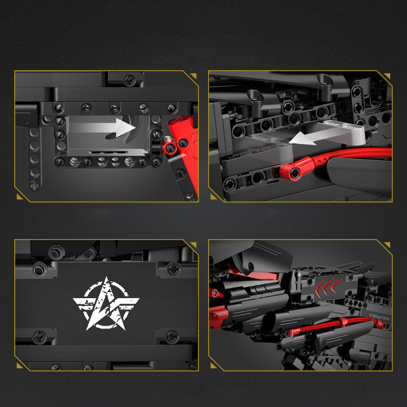 CADA C81054 Military GAME Knives Out GUN Building Blocks with 1048pcs Bricks Toys From China.