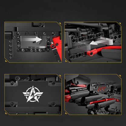 CADA C81054 Military GAME Knives Out GUN Building Blocks with 1048pcs Bricks Toys From China.