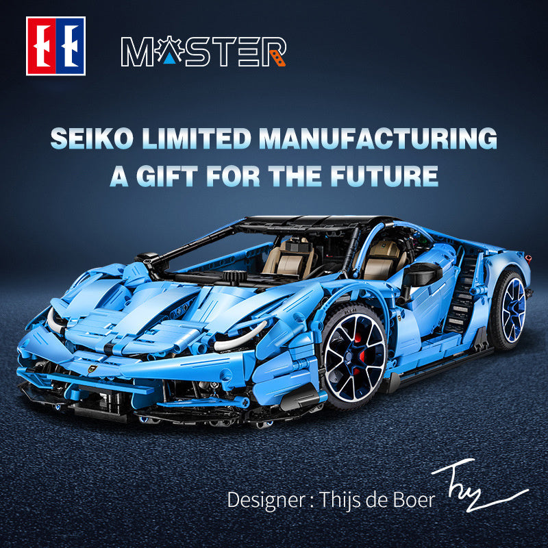 CADA C61041 3842PCS Technic Mad Cow Racing Car Centenario 1:8 hypercar Building Blocks Children's Toy from China