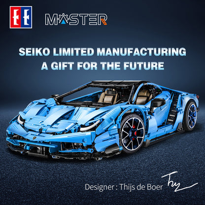 CADA C61041 3842PCS Technic Mad Cow Racing Car Centenario 1:8 hypercar Building Blocks Children's Toy from China