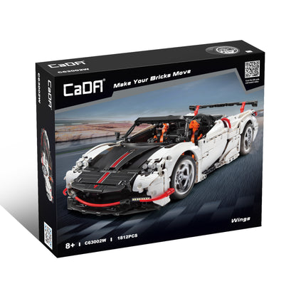 CADA  C63002 Building Blocks Motorized High-Tech Pagani Super Car Remote Control Vehicles Models RC Car 1812pcs Bricks ship from China.