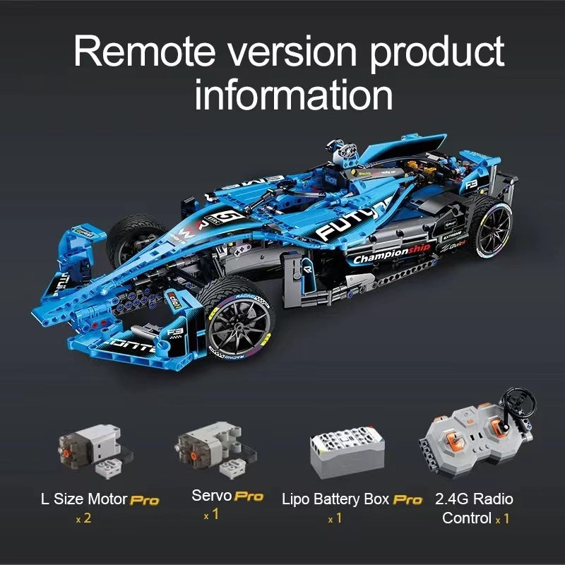 CADA C64004 1667PCS 1:8 Formula  Racing Car Building Blocks Remote Control From Europe 3-7 Days Delivery.