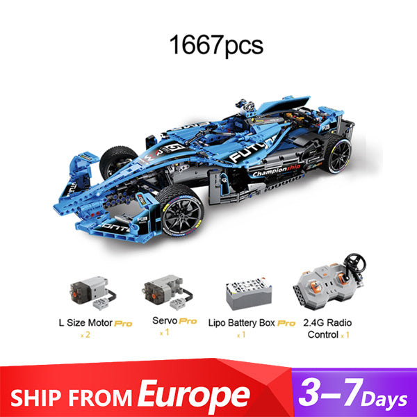 CADA C64004 1667PCS 1:8 Formula  Racing Car Building Blocks Remote Control From Europe 3-7 Days Delivery.