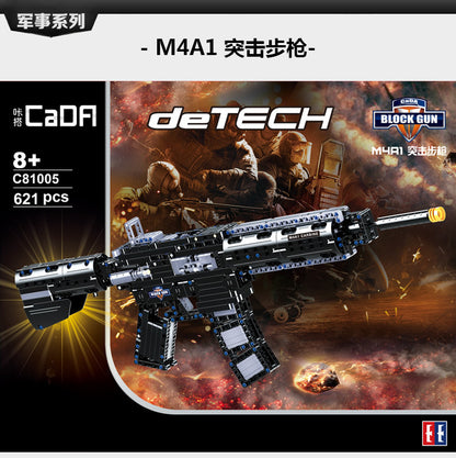 CADA C81005 MOC Building block gun Model Series Mauser M4A1 Assault Rifle Submachine Gun Building Blocks 621pcs Bricks Toys Gif