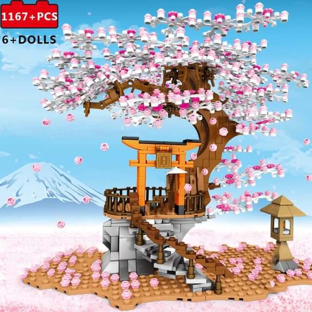 SEMBO SY 601075-601079 Japanese Cherry Blossom Season Street View