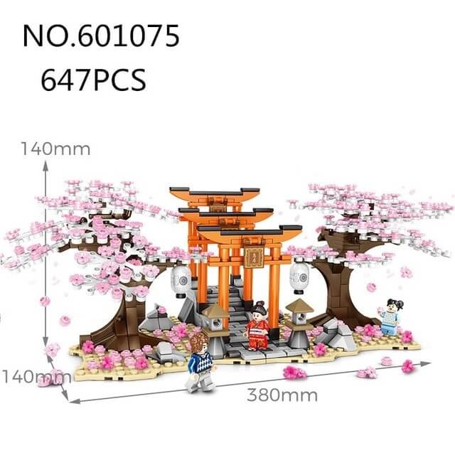 SEMBO SY 601075-601079 Japanese Cherry Blossom Season Street View