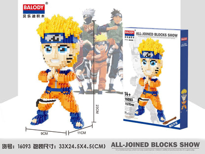 【Clearance Stock】Balody 16093/16094 Hatake Kakashi UZUMAKI NARUTO Cartoon Model Sets Building Blocks 1670pcs/1570pcs Toys （no tax)
