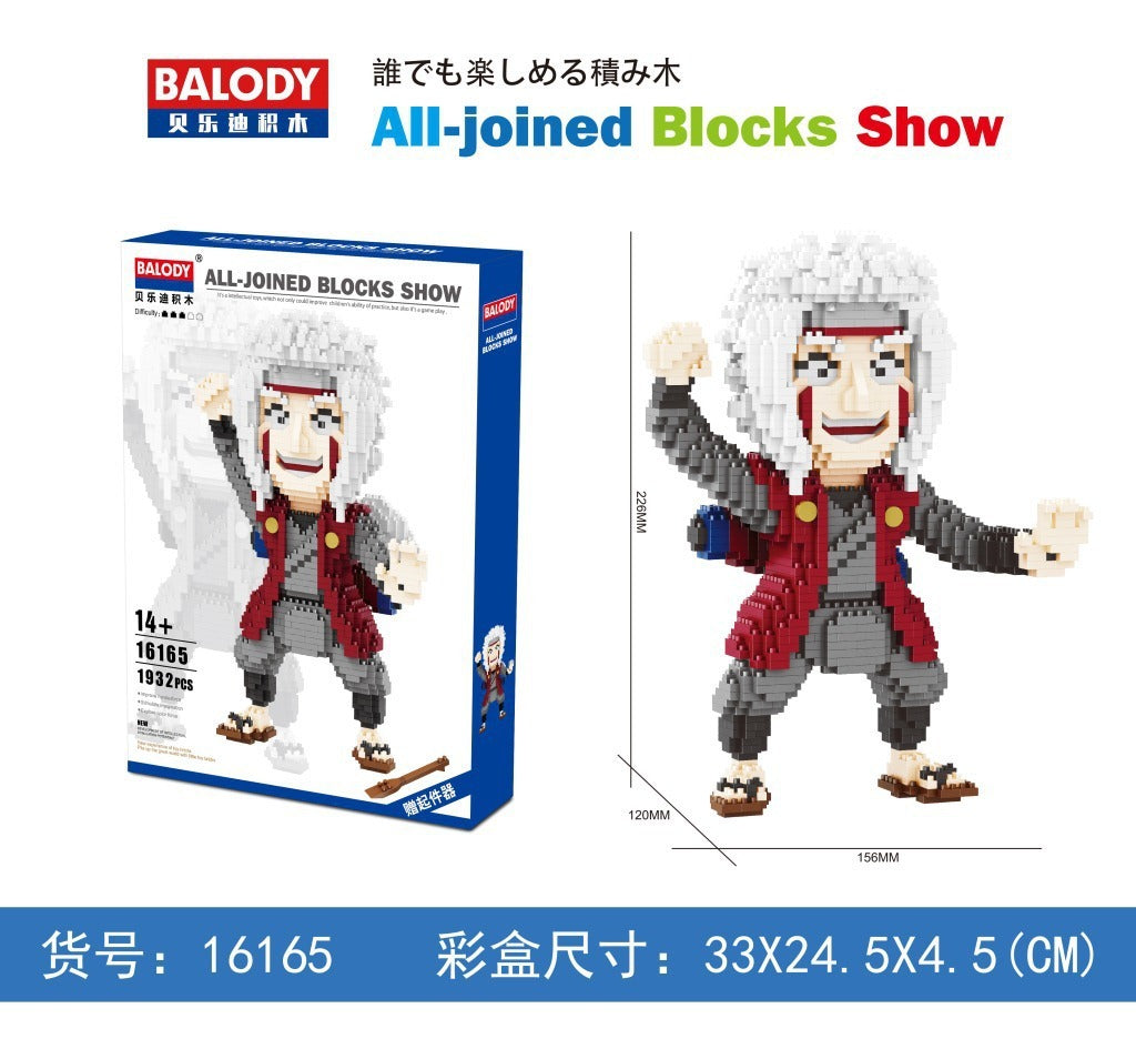 【Clearance Stock】Balody 16093/16094 Hatake Kakashi UZUMAKI NARUTO Cartoon Model Sets Building Blocks 1670pcs/1570pcs Toys （no tax)