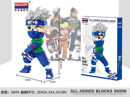 【Clearance Stock】Balody 16093/16094 Hatake Kakashi UZUMAKI NARUTO Cartoon Model Sets Building Blocks 1670pcs/1570pcs Toys （no tax)