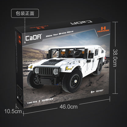 【Clearance Stock】CADA C61027 Technic Humvee building blocks 1380pcs bricks Toys For Gift ship from China