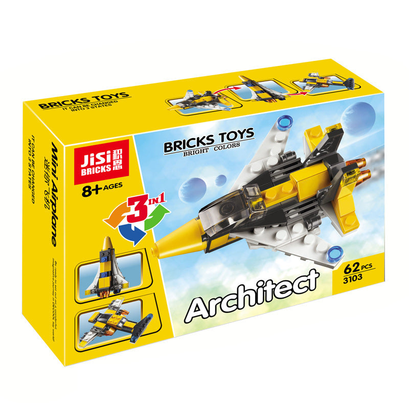 【Clearance Stock】DECOOL 3103 Creator 3 in 1 Mini Skyflyer 62pcs Bricks Building Blocks Ship From China