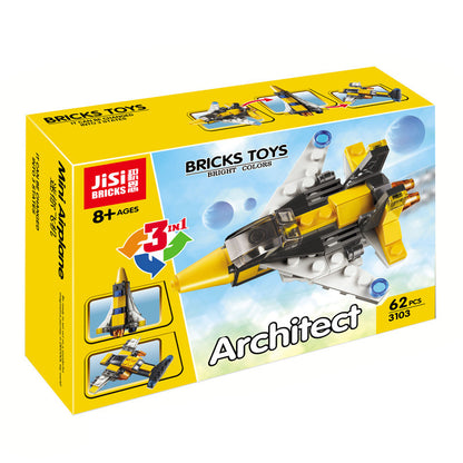 【Clearance Stock】DECOOL 3103 Creator 3 in 1 Mini Skyflyer 62pcs Bricks Building Blocks Ship From China