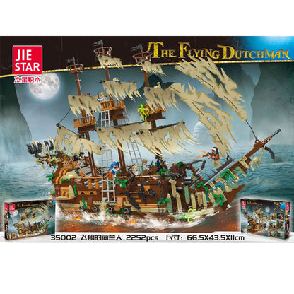 【Clearance Stock】JIESHAR 35002 Creator Series The Flying Dutchman Building Blocks 2252pcs Bricks Model Toys Ship From China