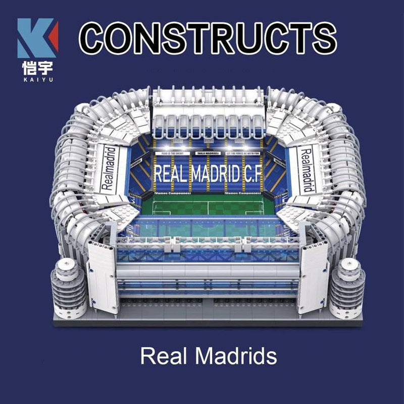 【Clearance Stock】KAIYU K86101 Royal Football Stadium Building Assembling Fan Collection Small Particle Building Block Toy Decoration From China