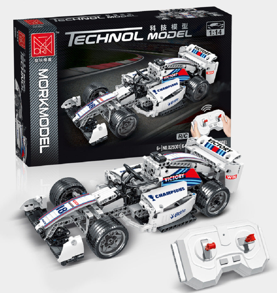 【Clearance Stock】MORKMODEL 025001 Technic Remote Control F1 racing white Williams One-piece base Building block model 640pcs From China