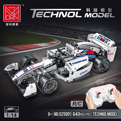 【Clearance Stock】MORKMODEL 025001 Technic Remote Control F1 racing white Williams One-piece base Building block model 640pcs From China