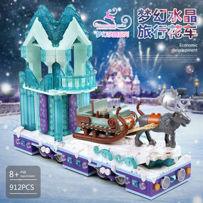 MOULDKING 11002 Street View Creator Series Dream Crystal Parade Float Model Building Blocks 901pcs Bricks Children Toys Ship From China