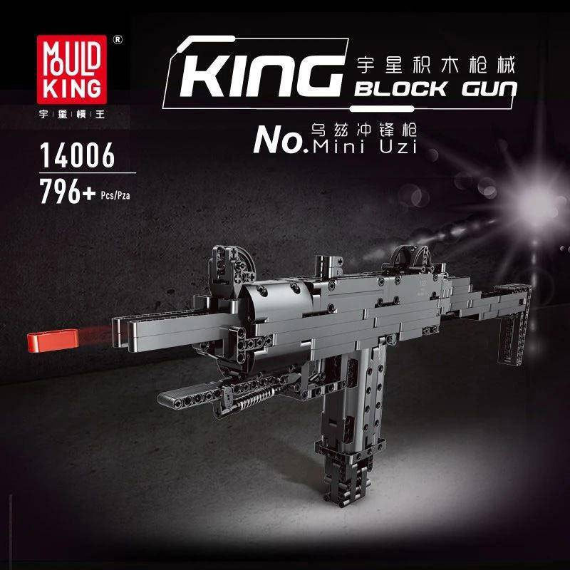 【Clearance Stock】Mould King 14006 Technic Series Military Mini Uzi Ship From China
