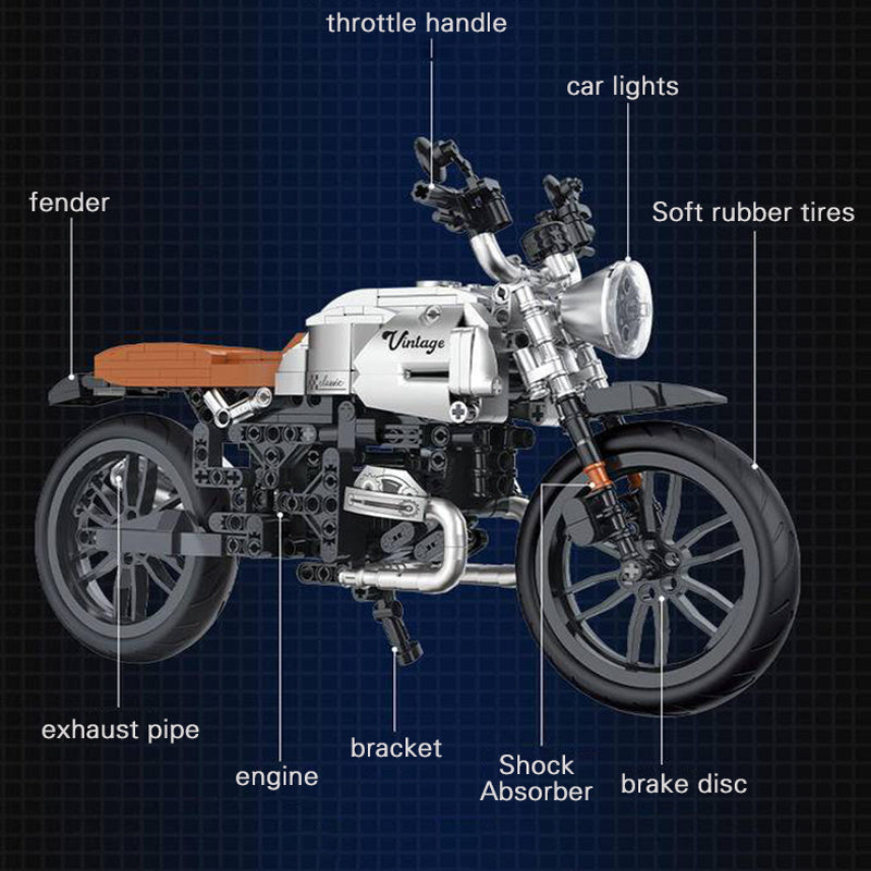 CoGo 15803C Technic Tech-Storm Motorcycle Model Building Blocks 631pcs bricks Toys From China.