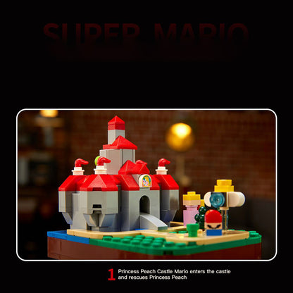 Custom 73196 Movie &amp; Game Red Super Mario 64 Question Mark Block Building Blocks 2064pcs Bricks Toys from China Delivery.
