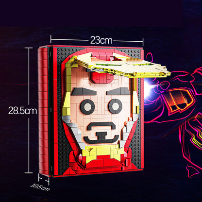 Customized MK696 MOC Super Heros Iron Book Building Blocks 2658PCS Bricks TOys Gift From China.