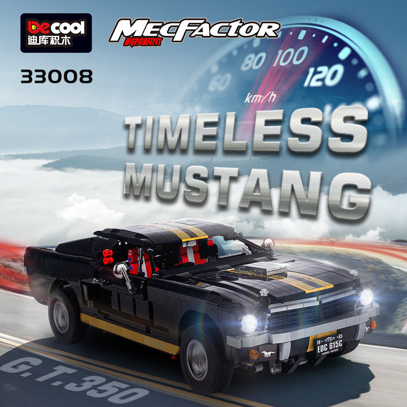 DECOOL 33008 MOC Technical Remote Control Mustang GT350 Car Model Building blocks with Motor 1817pcs Toys ship from China.