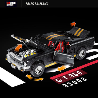 DECOOL 33008 MOC Technical Remote Control Mustang GT350 Car Model Building blocks with Motor 1817pcs Toys ship from China.