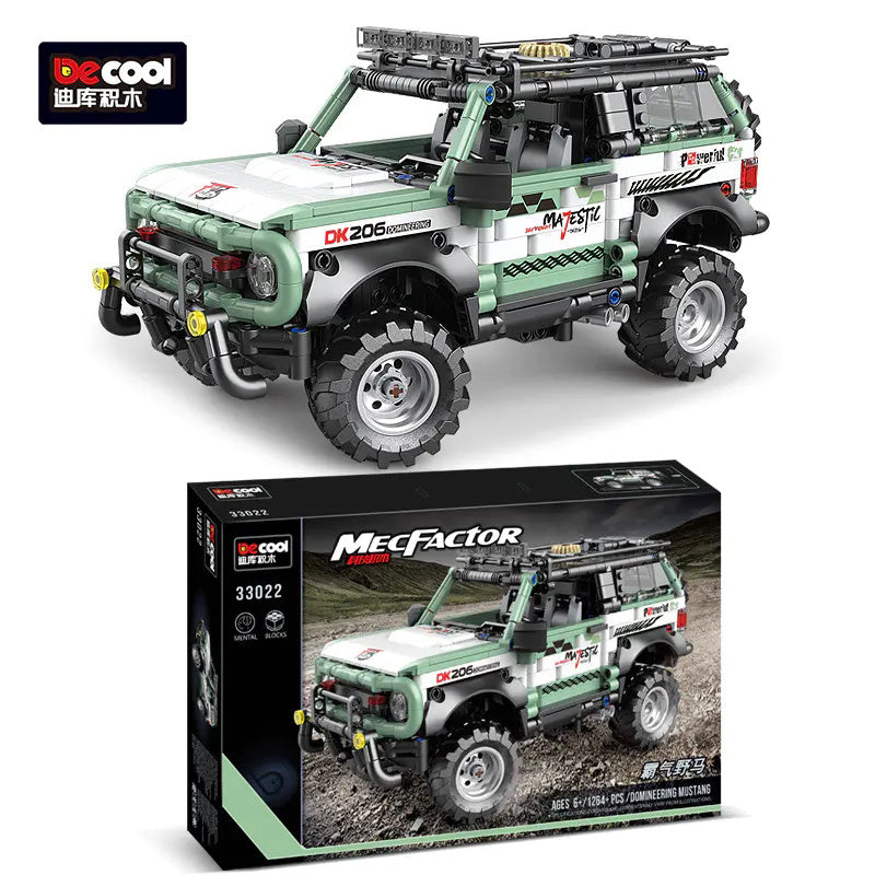 DECOOL 33022 Moc Technic static version Overpowered Mustang SUVs Building Blocks 1264pcs Toys From China.